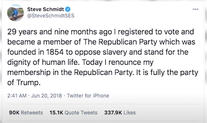 DSMUY LincolnProject SchmidtHatesTrump Tweet v2