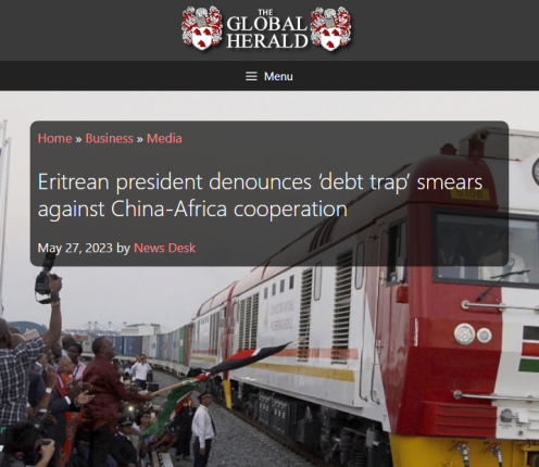 Eritrea says: Stop defaming China