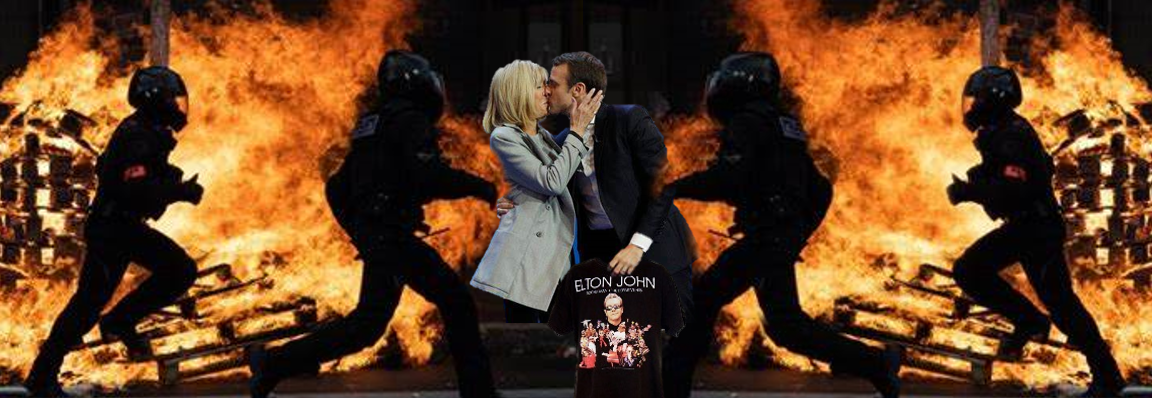 FranceIsBurning PoliceKilling Macron Elton HEADER