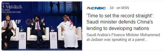 CNBC - Saudi set the record straight re China's BRI
