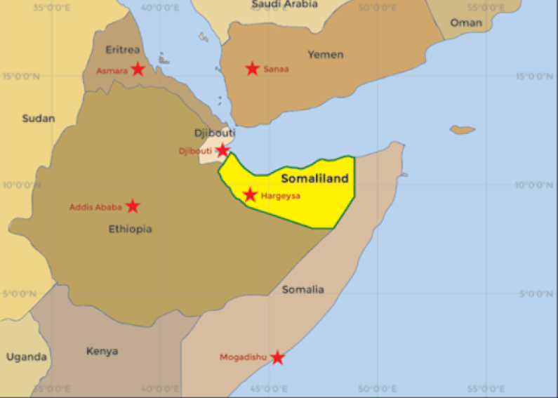 Somaliland map HEADER