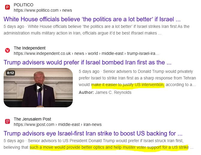 Trump IsraelStrikeFirst